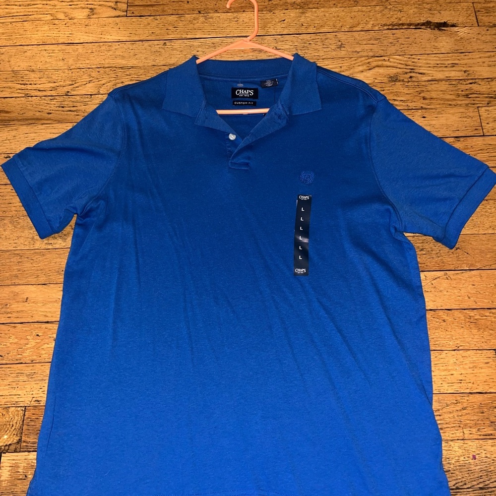 Chaps Men's Blue Polo Shirt